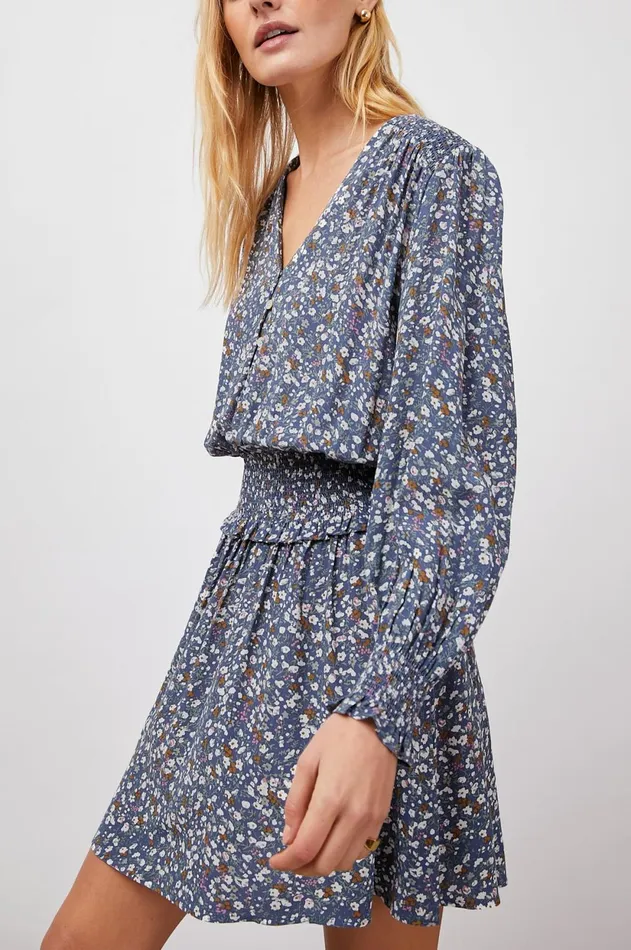 Dresses and Rompers Women Rails Zana Dress Blue Ditsy Floral
