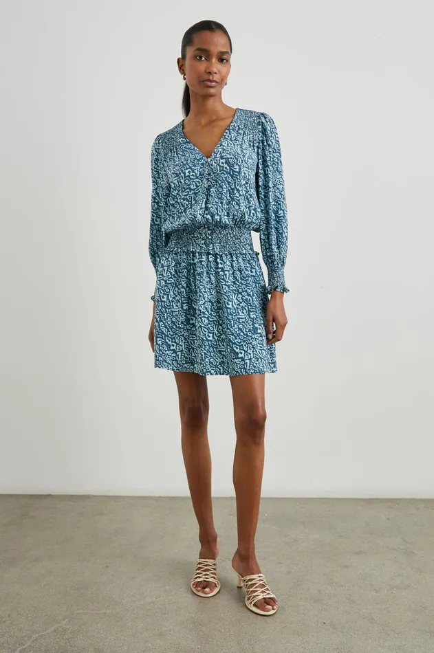 Dresses and Rompers Women Rails Zana Dress Blue Havana