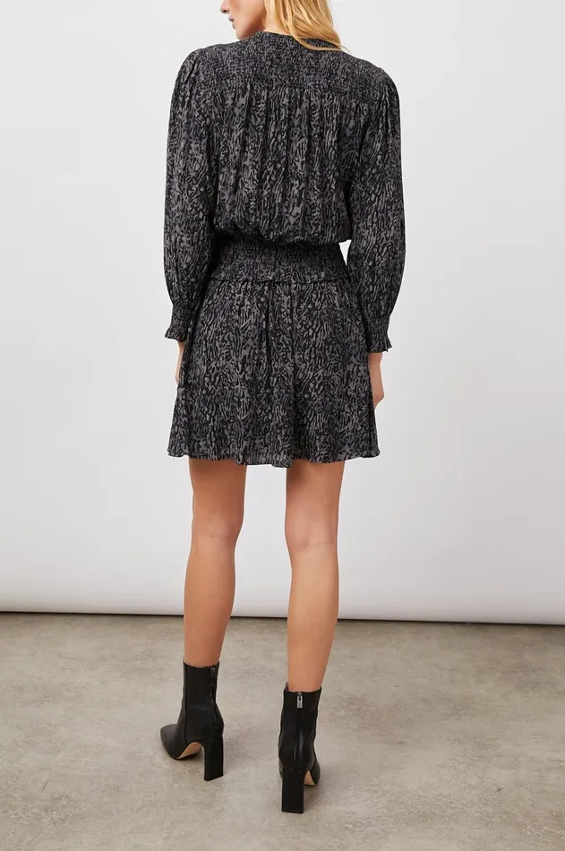 Dresses and Rompers Women Rails Zana Dress Charcoal Abstract Animal