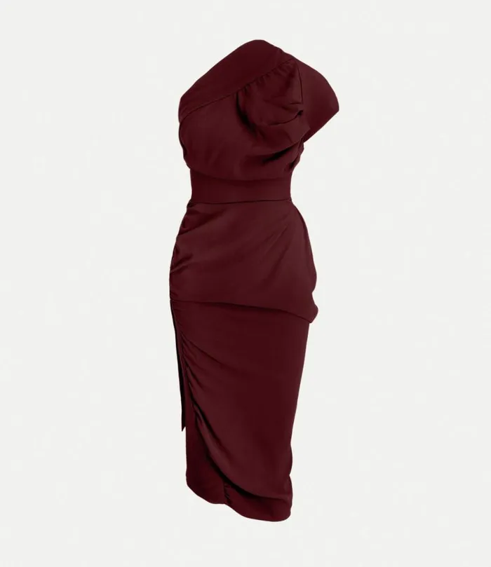Dresses Women Vivienne Westwood Andalouse Dress In Burgundy
