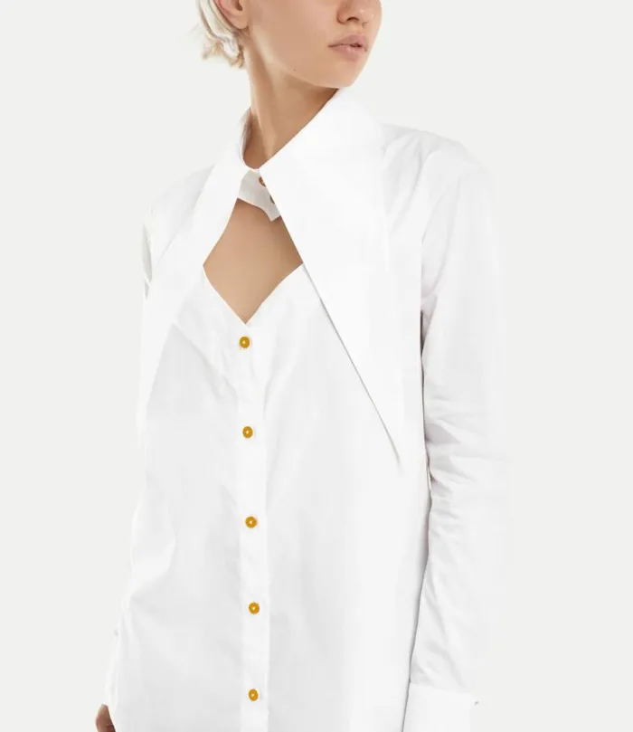 Dresses Women Vivienne Westwood Heart Shirt Dress In White