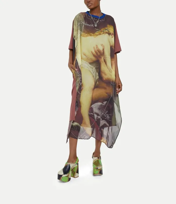 Dresses Women Vivienne Westwood Kiss Swing Dress In Brown