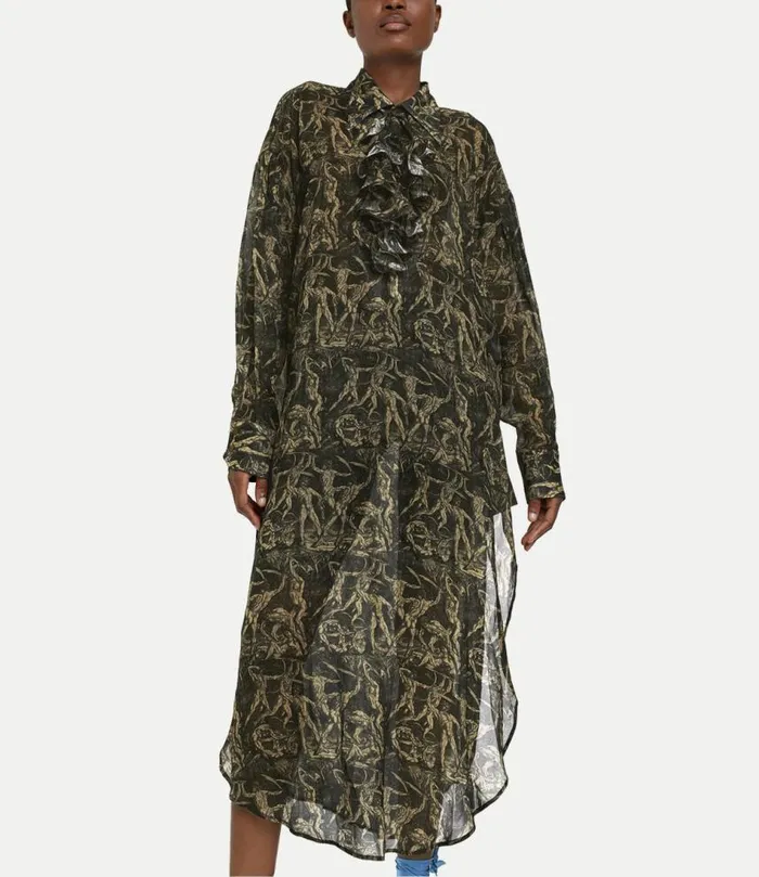 Dresses Women Vivienne Westwood Long Frill Dress In BattleOfMen