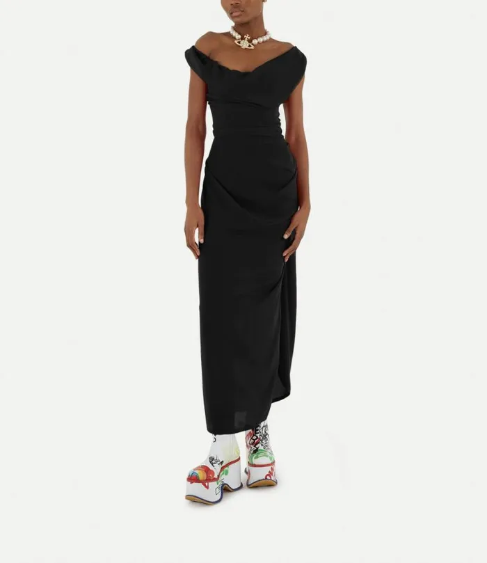Dresses Women Vivienne Westwood Long Ginnie Pencil Dress In Black