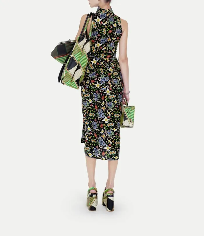 Dresses Women Vivienne Westwood Sleeveless Cj Midi Dress In FolkFlower
