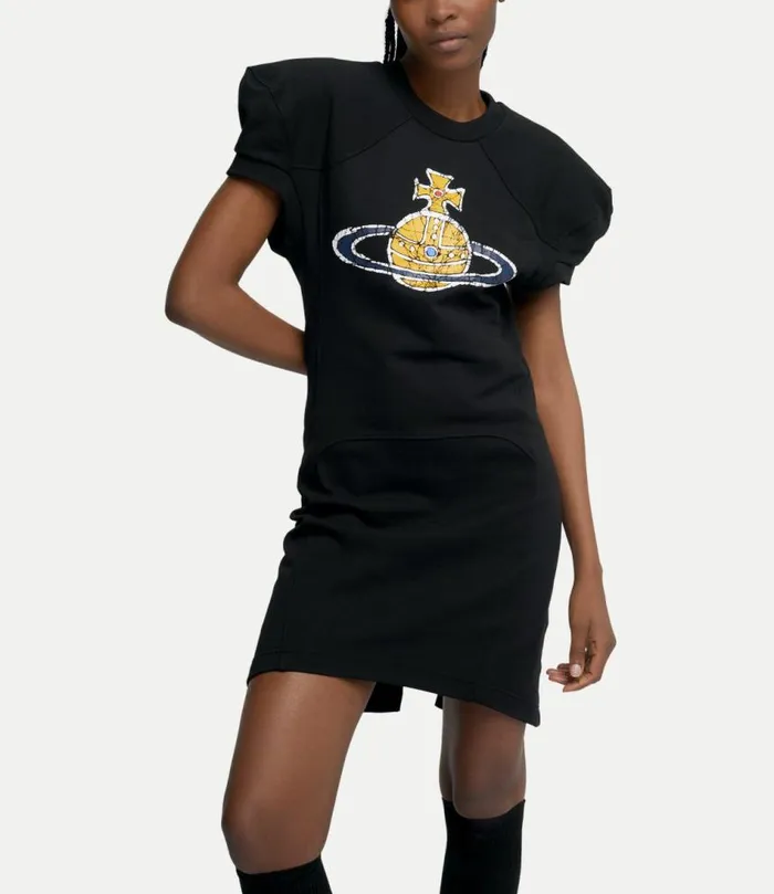 Dresses Women Vivienne Westwood Time Machine Football Dress In Black