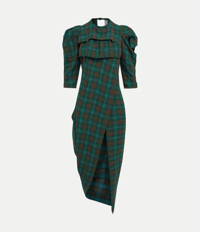 Dresses Women Vivienne Westwood Volant Dress In CheckTeal