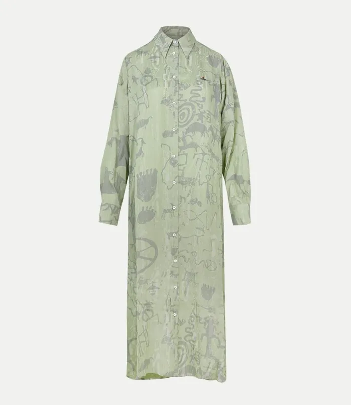 Dresses Women Vivienne Westwood Vw Shirt Dress In Cavemen