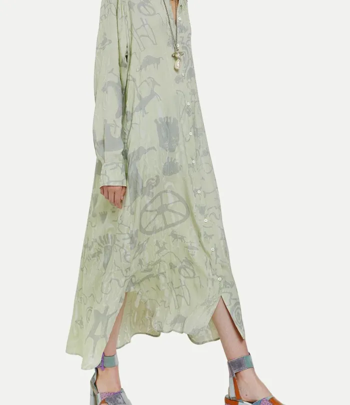 Dresses Women Vivienne Westwood Vw Shirt Dress In Cavemen