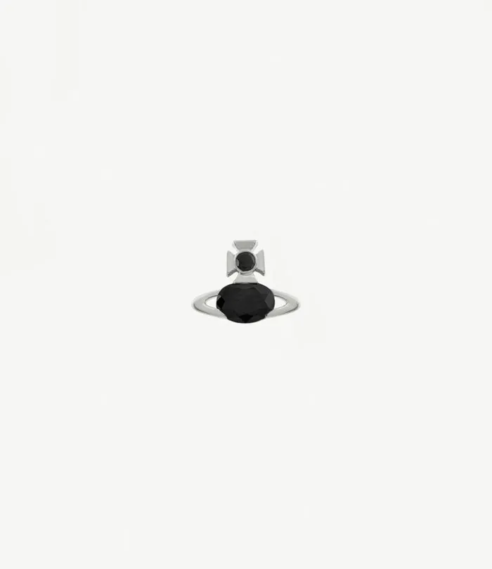 Earrings Men Vivienne Westwood Man Allie Single Stud In PlatinumBlackCz