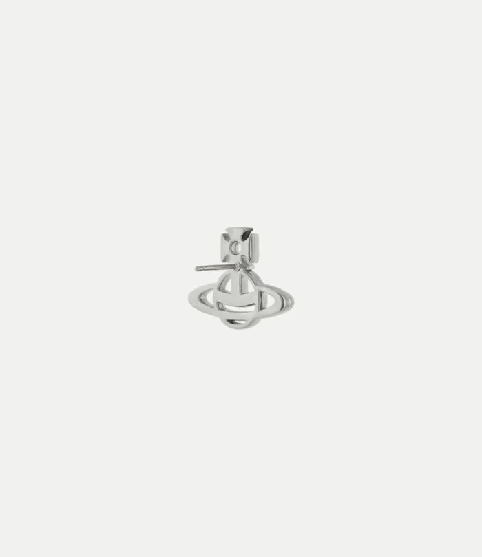 Earrings Men Vivienne Westwood Man Lucy Single Stud In Platinum
