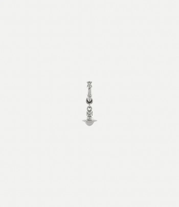 Earrings Men Vivienne Westwood Man Pauliana Single Earrings In OxiSilver