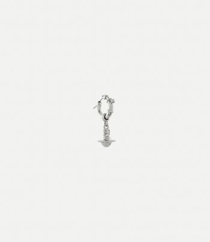 Earrings Men Vivienne Westwood Man Pauliana Single Earrings In OxiSilver