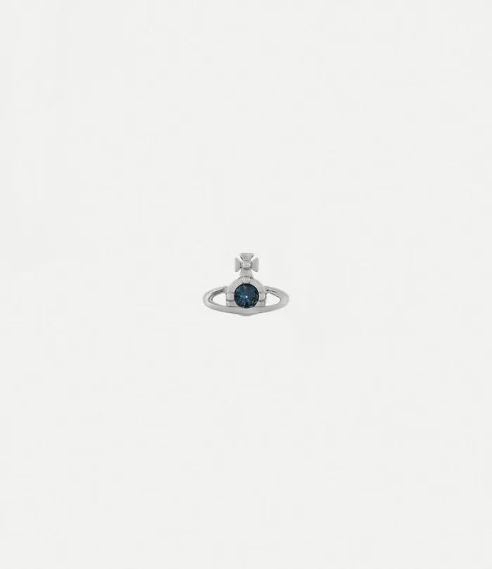 Earrings Men Vivienne Westwood Nano Solitaire Single Stud In PlatinumMontanaCrystal Earrings Men Vivienne Westwood Nano Solitaire Single Stud In PlatinumMontanaCrystal