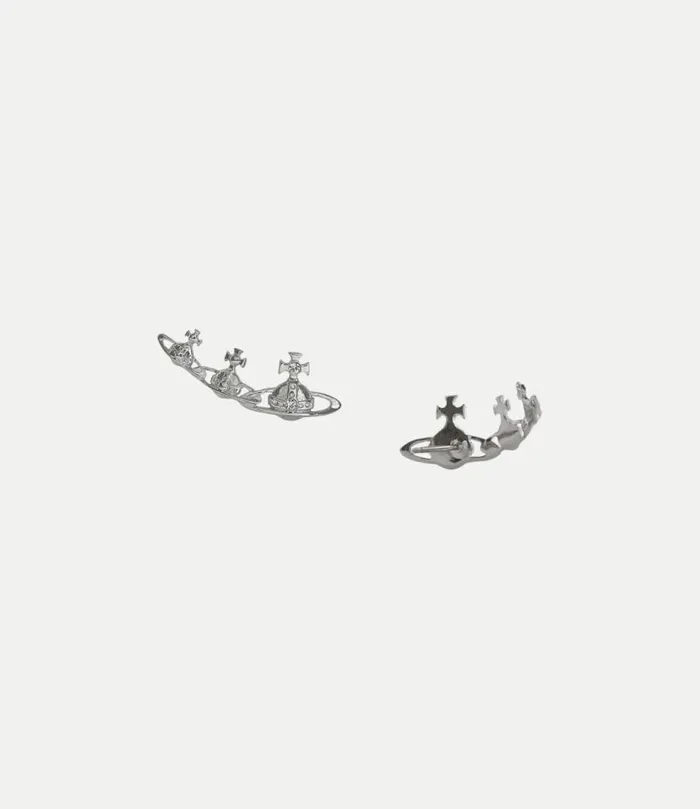 Earrings Women Vivienne Westwood Candy Earrings In PlatinumCrystalCrystal