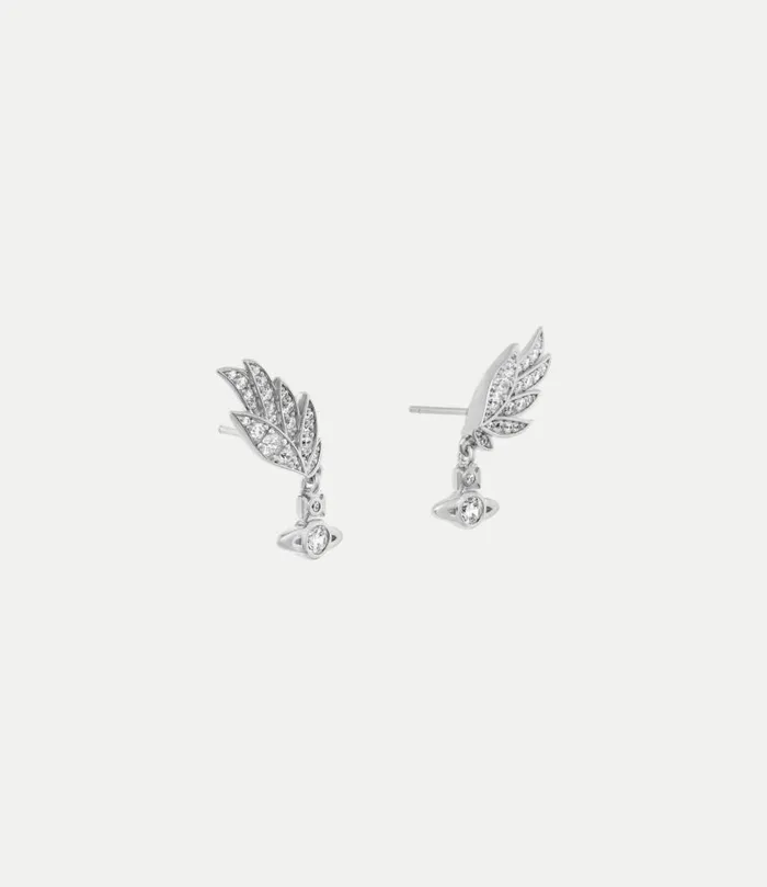 Earrings Women Vivienne Westwood Dawna Earrings In PlatinumWhiteCz