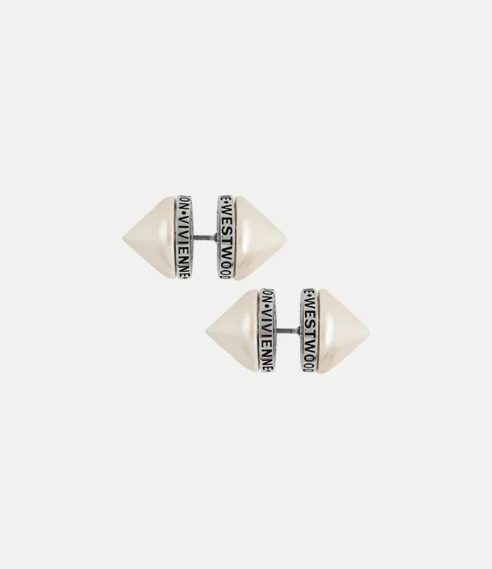 Earrings Women Vivienne Westwood Elettra Earrings In PlatinumBlackPatinaCreamrosePearl Earrings Women Vivienne Westwood Elettra Earrings In PlatinumBlackPatinaCreamrosePearl
