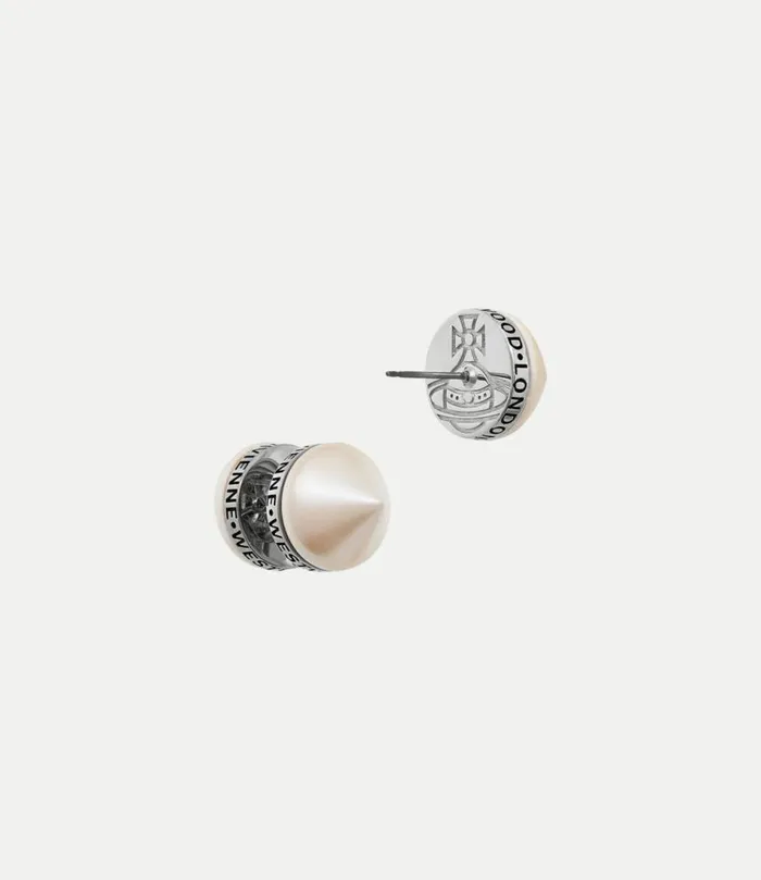 Earrings Women Vivienne Westwood Elettra Earrings In PlatinumBlackPatinaCreamrosePearl