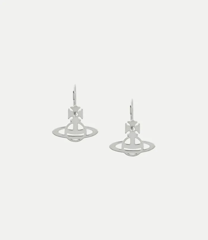Earrings Women Vivienne Westwood Lucy Drop Earrings In Platinum