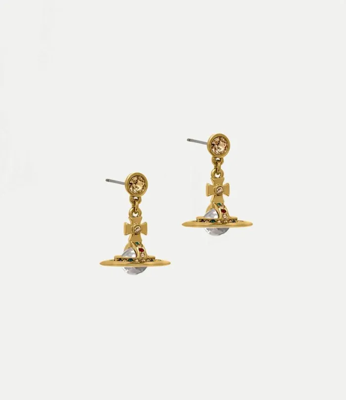 Earrings Women Vivienne Westwood New Petite Orb Earrings In Gold