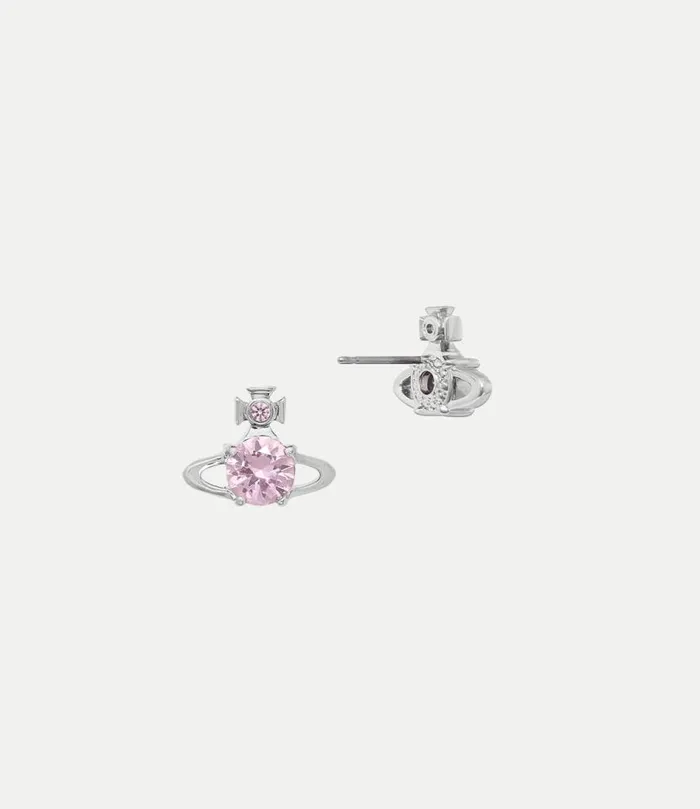 Earrings Women Vivienne Westwood Reina Earrings In PlatinumPinkCz