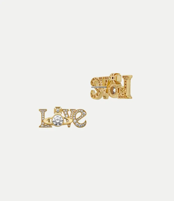 Earrings Women Vivienne Westwood Roderica Earrings In GoldWhiteCz