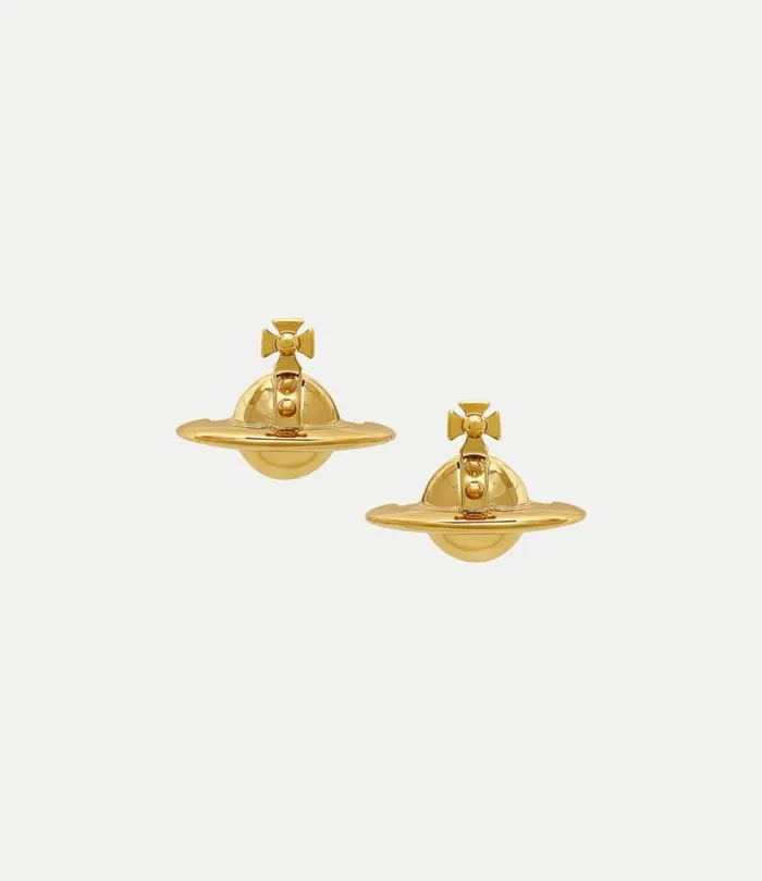 Earrings Women Vivienne Westwood Solid Orb Earrings In Gold