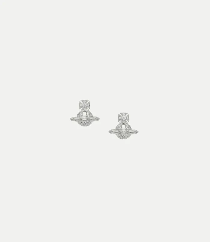 Earrings Women Vivienne Westwood Zadie Earrings In PlatinumWhiteCz