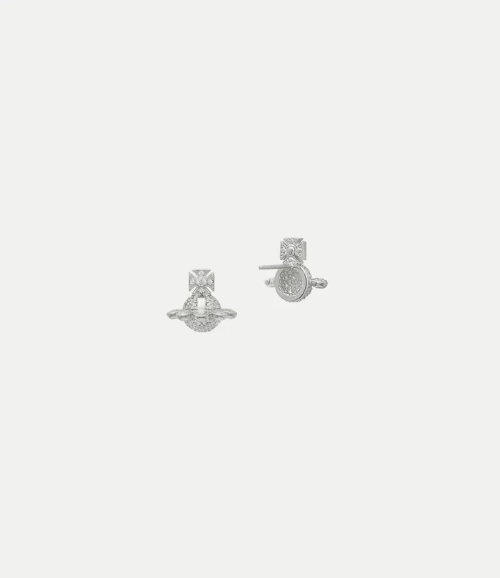 Earrings Women Vivienne Westwood Zadie Earrings In PlatinumWhiteCz