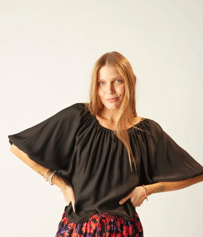 Ella Top Block Zigzag Lime Women Natalie Martin Tops