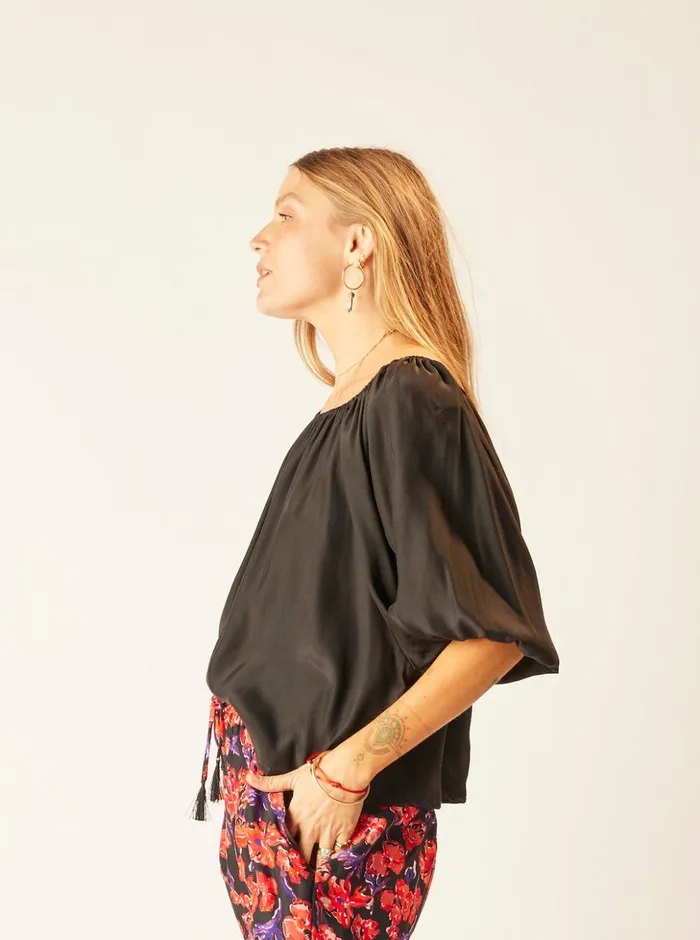 Ella Top Block Zigzag Lime Women Natalie Martin Tops