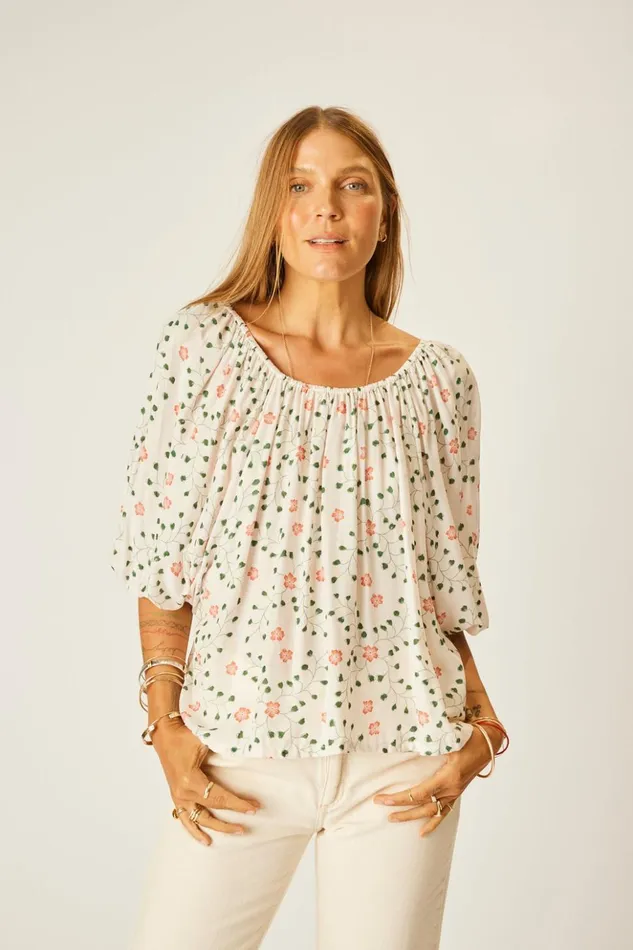 Ella Top Pinwheel Cotton Women Natalie Martin Tops Ella Top Pinwheel Cotton Women Natalie Martin Tops