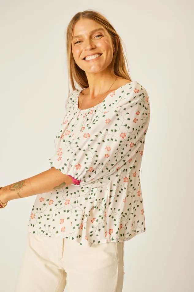 Ella Top Pinwheel Cotton Women Natalie Martin Tops Ella Top Pinwheel Cotton Women Natalie Martin Tops