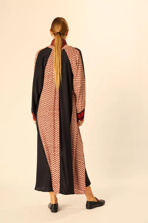 Fiore Maxi Block Zigzag Noire Women Natalie Martin Dresses