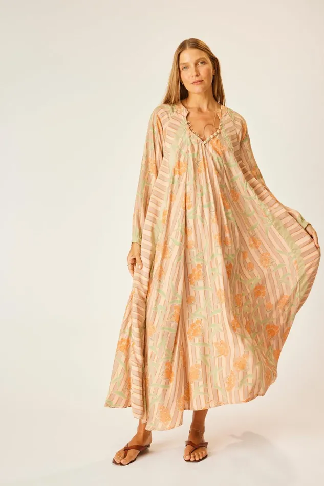 Fiore Maxi Chamomile Apricot Women Natalie Martin Dresses