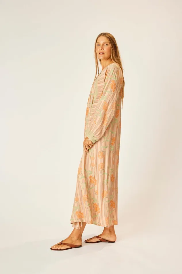 Fiore Maxi Chamomile Apricot Women Natalie Martin Dresses