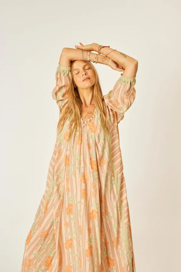 Fiore Maxi Chamomile Apricot Women Natalie Martin Dresses