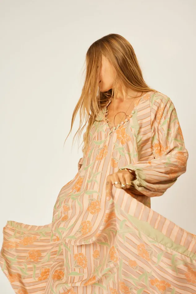 Fiore Maxi Chamomile Apricot Women Natalie Martin Dresses