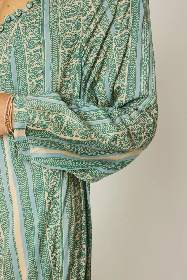 Fiore Maxi Paisley Stripe Pool Women Natalie Martin Dresses