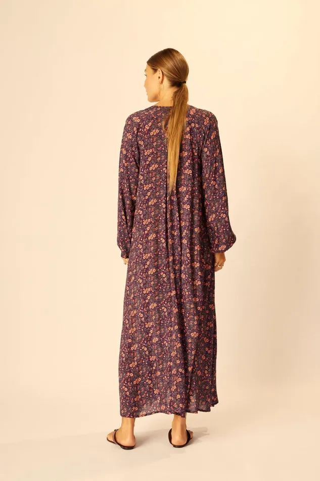 Fiore Maxi Petite Fleur Aubergine Women Natalie Martin Dresses