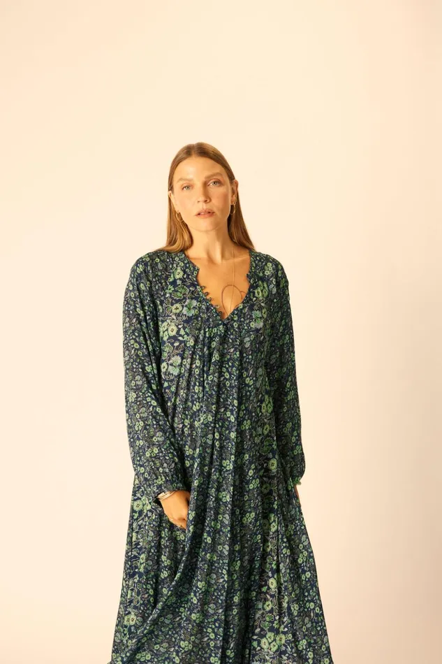 Fiore Maxi Petite Fleur Marine Women Natalie Martin Dresses