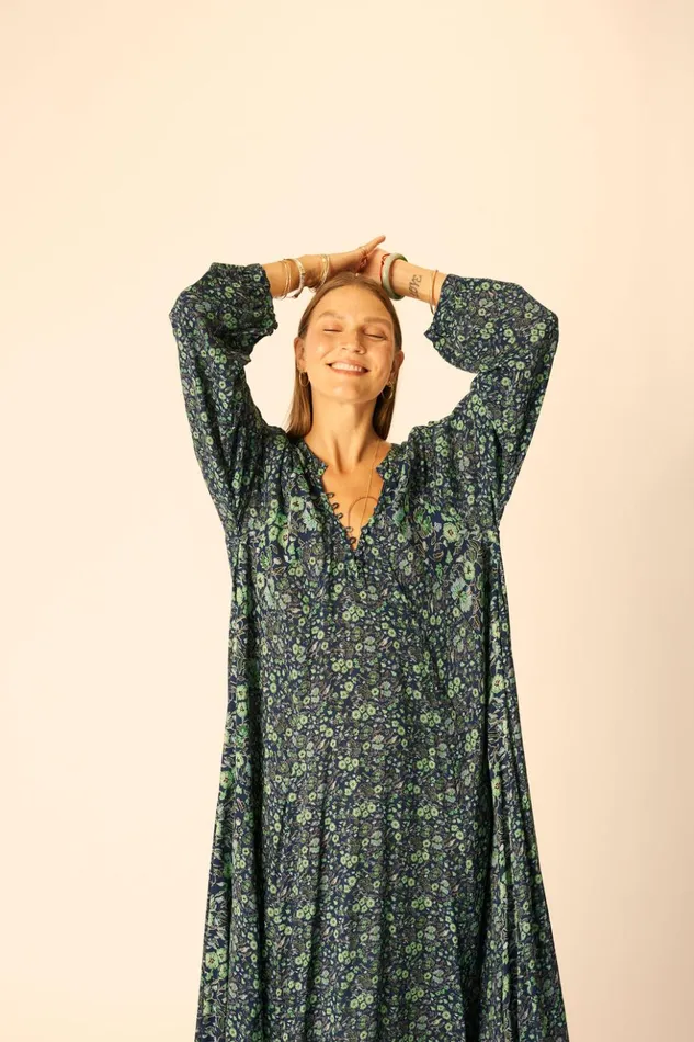 Fiore Maxi Petite Fleur Marine Women Natalie Martin Dresses