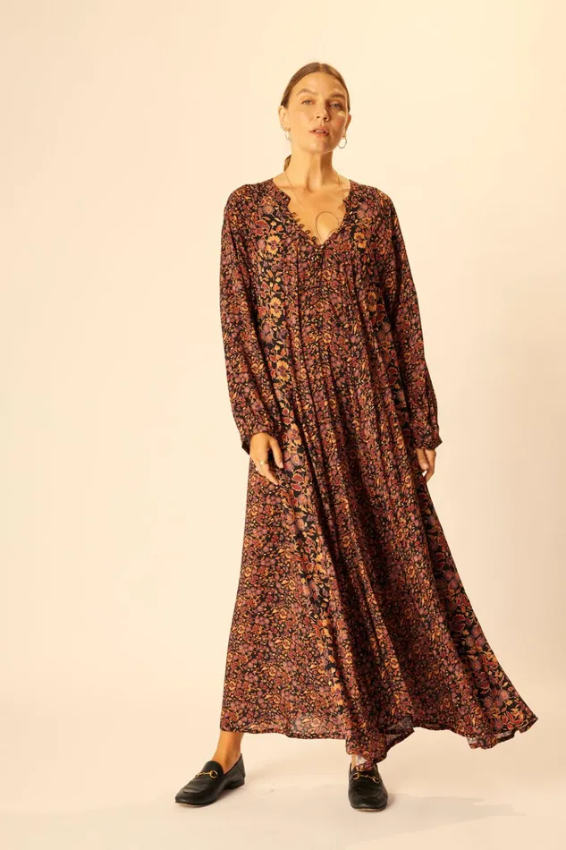 Fiore Maxi Petite Fleur Noire Women Natalie Martin Dresses