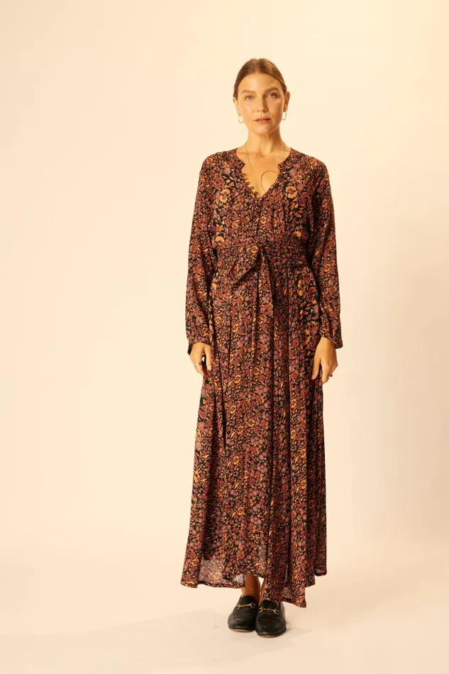 Fiore Maxi Petite Fleur Noire Women Natalie Martin Dresses