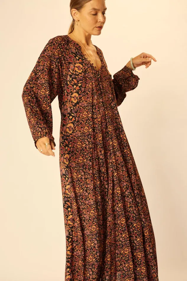 Fiore Maxi Petite Fleur Noire Women Natalie Martin Dresses
