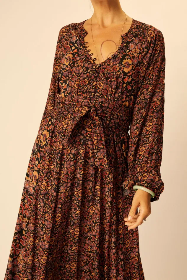 Fiore Maxi Petite Fleur Noire Women Natalie Martin Dresses