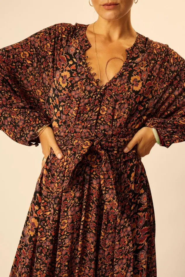 Fiore Maxi Petite Fleur Noire Women Natalie Martin Dresses