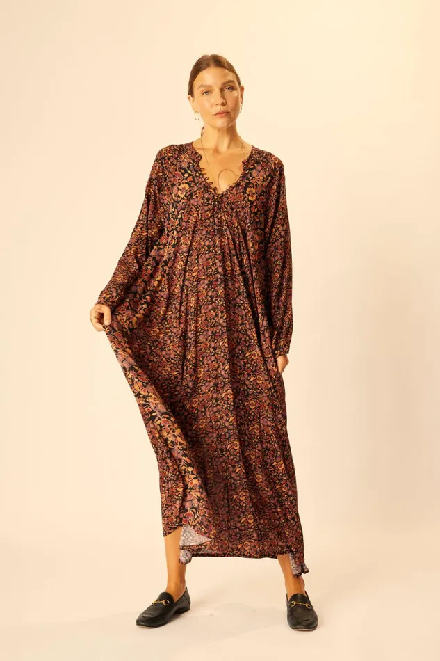 Fiore Maxi Petite Fleur Noire Women Natalie Martin Dresses