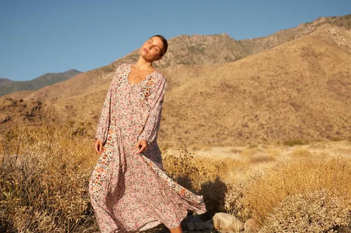 Fiore Maxi Petite Fleur Rose Women Natalie Martin Dresses
