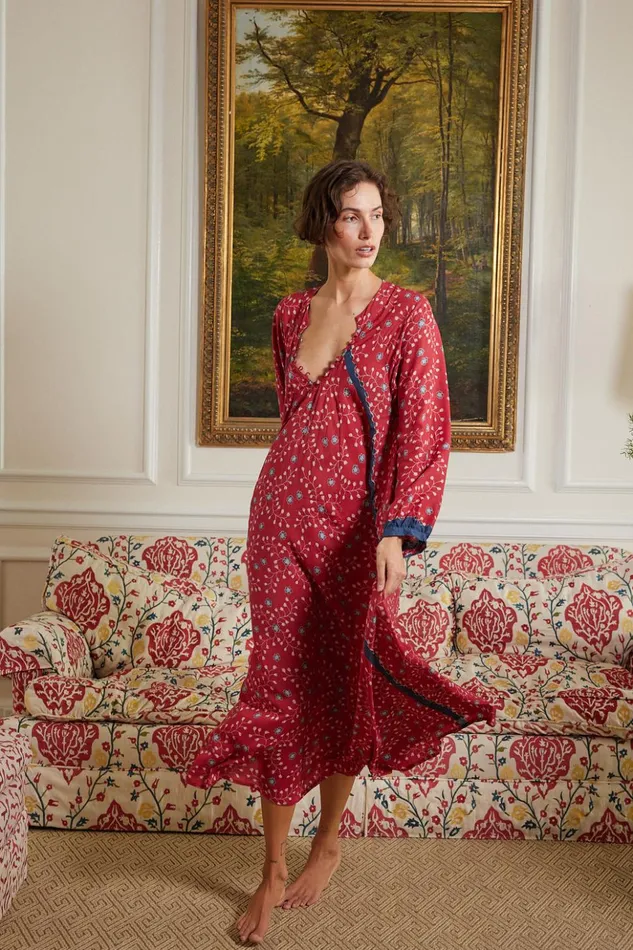 Fiore Maxi Pinwheel Barn Red Women Natalie Martin Dresses